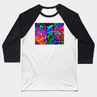 Groovy Graffiti Design Baseball T-Shirt